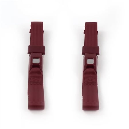 Standard 2 Point Burgundy Lap Bucket Seat Belt Kit With 2 Belts For 1955-1957 Chevy Bel Air